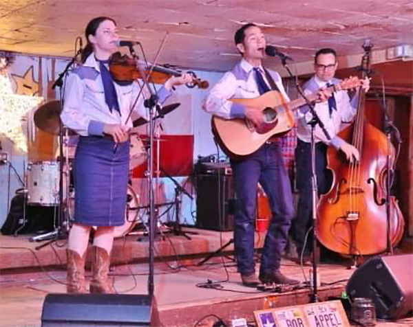 Brandi Clarke performing with Bob Appel at the Broken Spoke